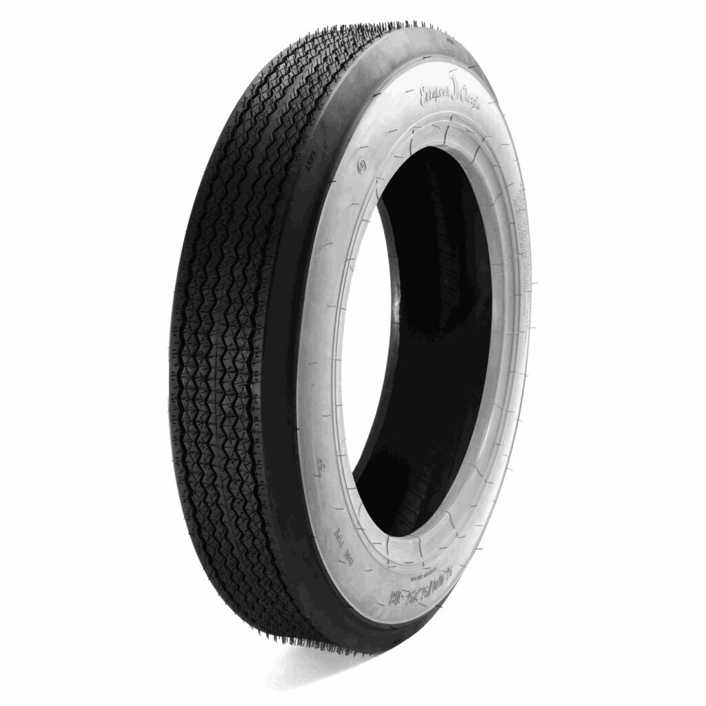 6.50-16" European Classic 87mm-3½" white wall 99P